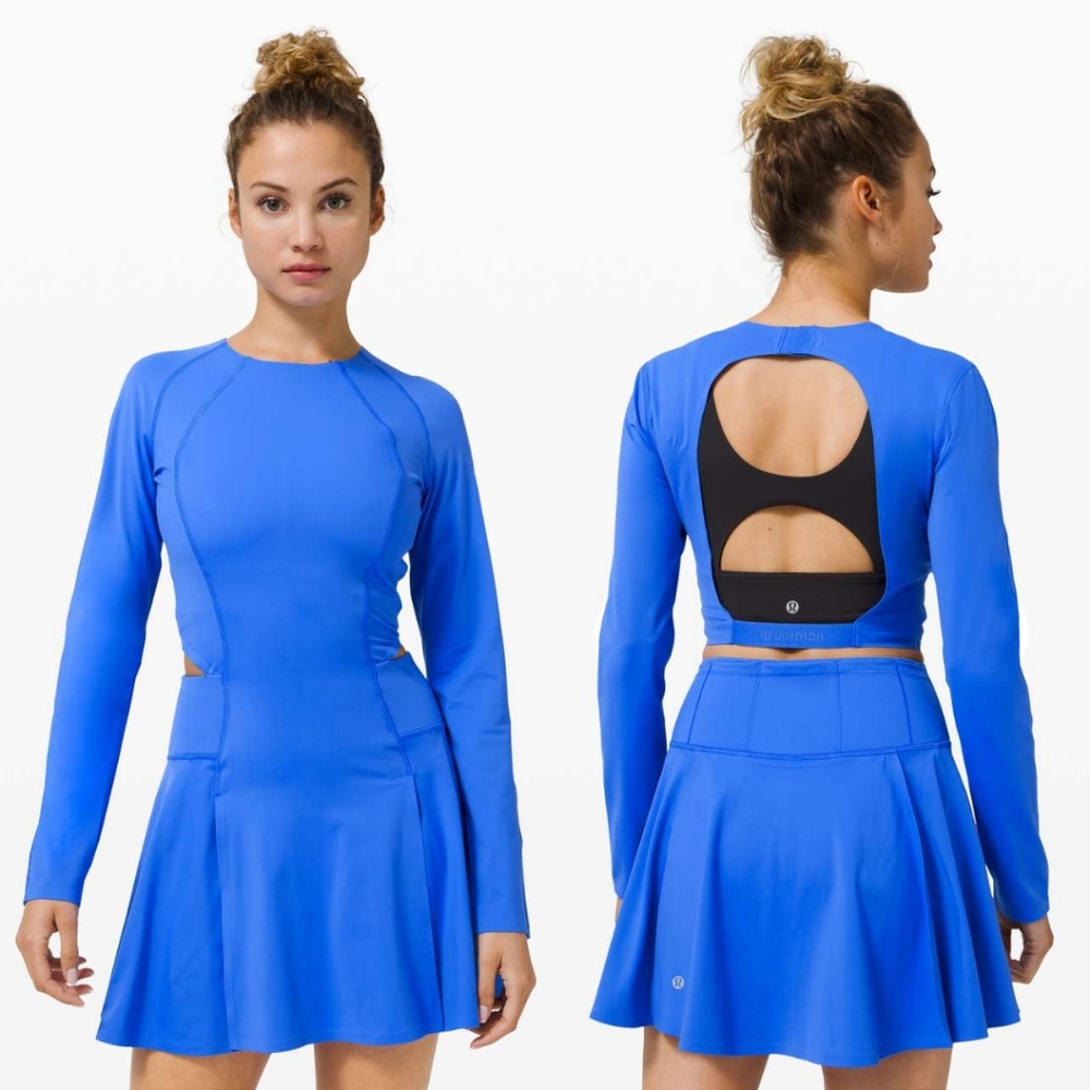 lululemon athletica Blue Long Sleeve Dress